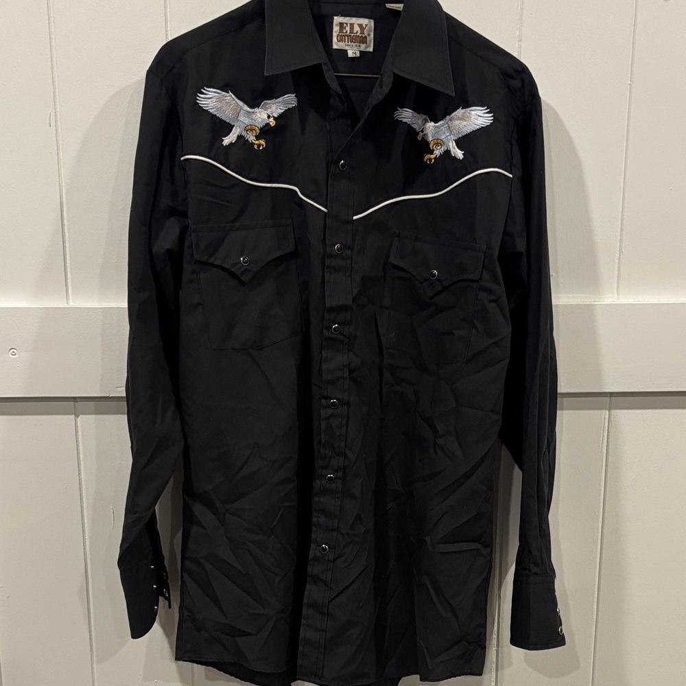 Ely Cattleman Charcoal Shirt